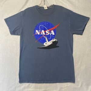 Gildan‎ NASA Space Shuttle Graphic T-Shirt Mens Crew Neck Short Sleeve Medium